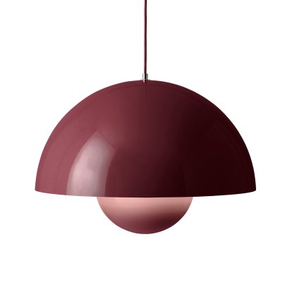 Flowerpot VP2 pendant light, Dark plum