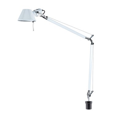 Tolomeo Tavolo, White, With USM mounting base for USM Haller table leg, Halogen bulb
