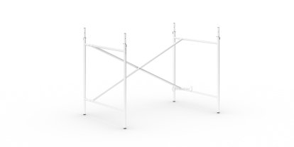 Eiermann 2 Table Frame , White, Vertical,  offset, 100 x 66 cm, With extension (height 72-85 cm)