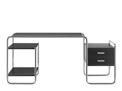 S 285, Stained ash - black, 1 small drawer unit/2 shelves