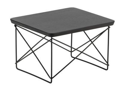 LTR Occasional Table, Dark stained solid oak, Powder-coated basic dark