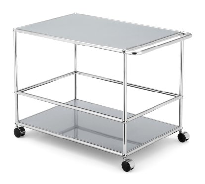 USM Haller Bar Trolley Type I, USM matte silver