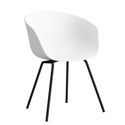 About A Chair AAC 26 Armchair, White 2.0, Steel black powder-coated