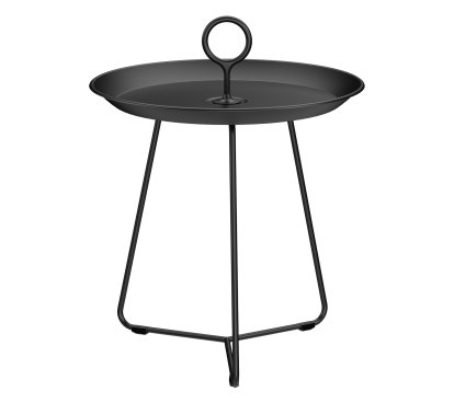 Eyelet Side Table, H 45,5 x Ø 45 cm, Black