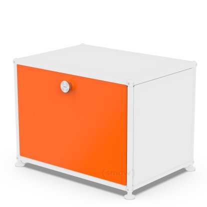 USM Haller Drop-down Door for USM Haller Shelves, 50 cm x 35 cm, Pure orange RAL 2004