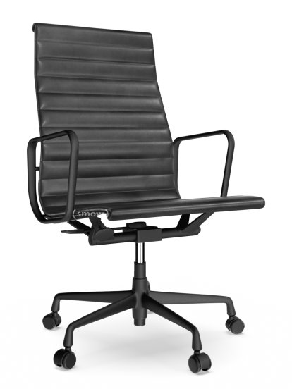 Aluminium Group EA 119, Aluminium powder-coated deep black, Leather (Standard), Nero