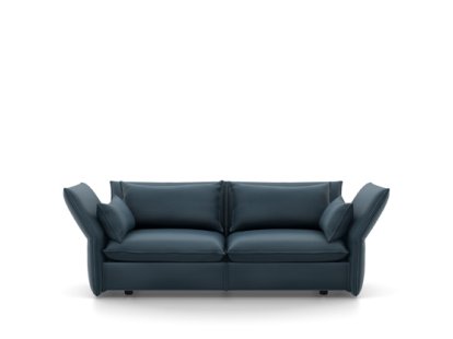 Mariposa Sofa, 2,5-Seater (H80,5 x W171 x D101,5 cm), Iroko steel blue
