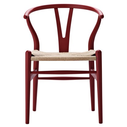 CH24 Wishbone Chair Soft Colours, Soft Red