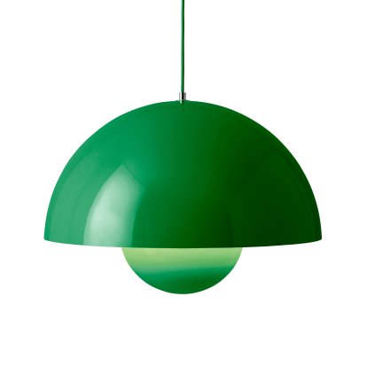 Flowerpot VP2 pendant light, Signal green