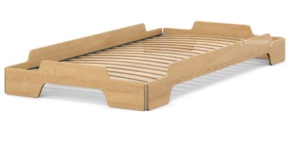 Rolf Heide Stacking Bed, 100 x 200, Beech oiled, Rollable