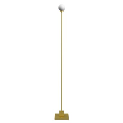Snaowball Portable Floor Lamp, Brass