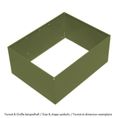 USM Metal Box Insert for USM Haller Extension Door, 75 x 50 x 35, Olive green RAL 6003