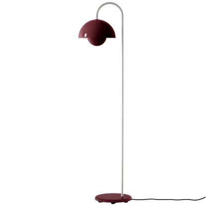 Flowerpot VP12 Floor Lamp, Dark plum