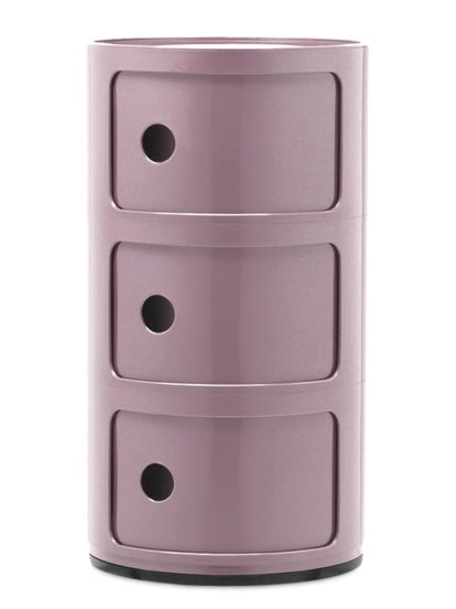 Componibili Round - 3 Compartments, Mauve