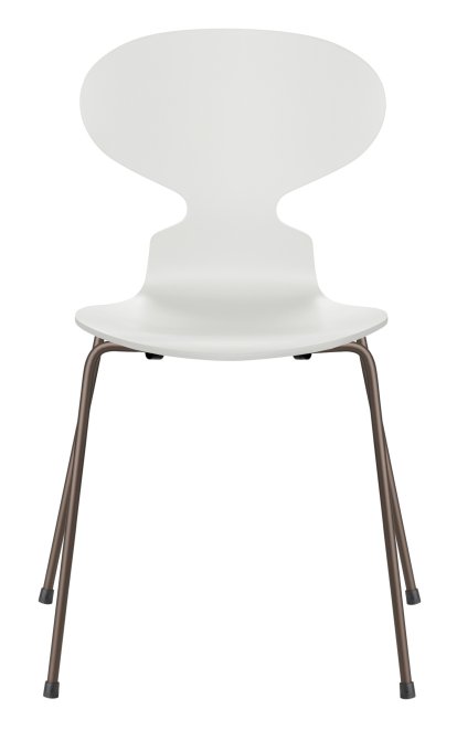 Ant Chair 3101 New Colours, Lacquer, White, Brown bronze
