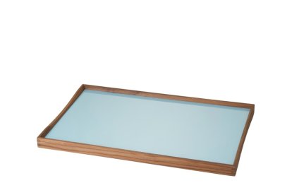 Turning Tray, S (23 x 45 cm), Black/Blue