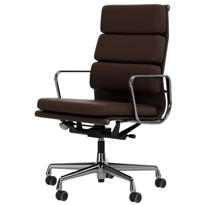 Soft Pad Group EA 219, Polished, Leather Standard marron, Plano brown, Soft castors for hard floor surfaces