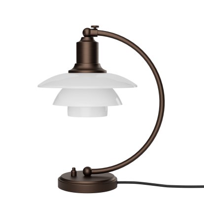 Details Louis Poulsen PH 2/2 Luna Aged Brass Opal Table Lamp PH 2/2 Luna Aged Brass Opal Table Lamp