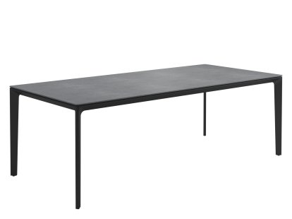 Carver Table, Ceramic, Powder coated anthracite, L 220 x W 100 cm