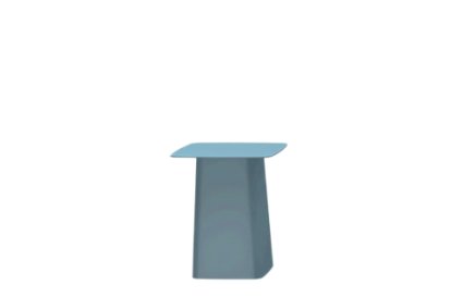 Metal Side Table Outdoor, Small (H 38 x B 31,5 x T 31,5 cm), Ice grey