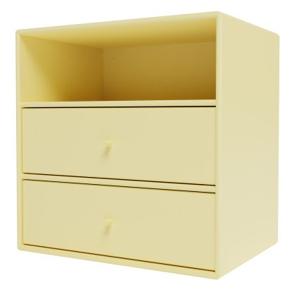 Montana Mini Shelf, Module with 2 drawers, Camomile