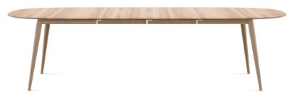 PLAYdinner Lamé, White oiled oak, L 180-280 cm