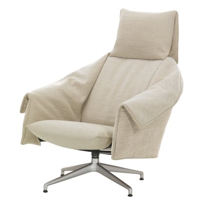 Bascule High-Back Lounge Armchair with four-star base