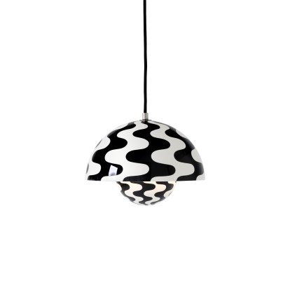 Flowerpot VP1 Pendant Lamp, Black/white