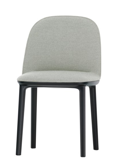 Softshell Side Chair, Cream white / sierra grey, Felt pads for hard floor surfaces