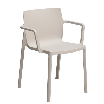 LP Chair – Recycled, With armrests, Ivory