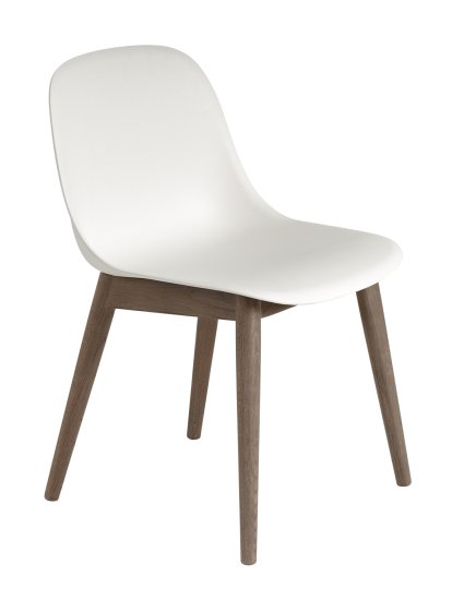 Details Muuto Fiber Side Chair Wood Fiber Side Chair Wood, Natural white / dark brown