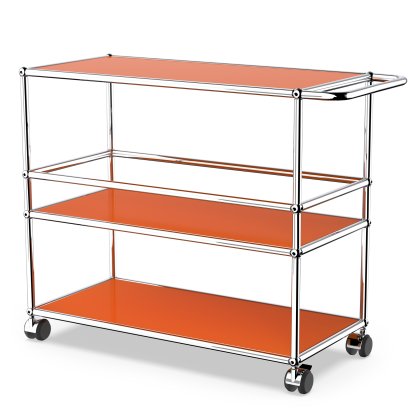 USM Haller Bar Trolley Type 3, Pure orange RAL 2004