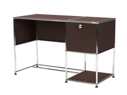 Details USM Haller USM Haller Home Office Desk USM Haller Home Office Desk, USM brown, With cable entry hole