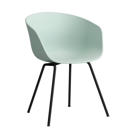 About A Chair AAC 26 Armchair, Dusty mint 2.0, Steel black powder-coated