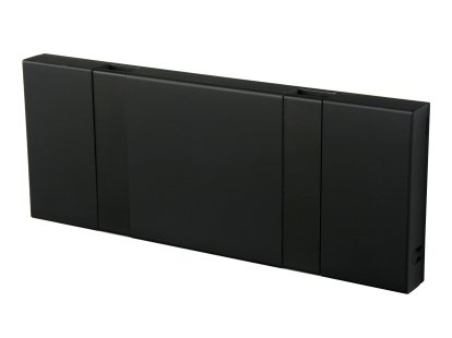 Knax, 2 hooks, Black, MDF soft black lacquered
