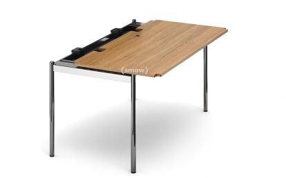 USM Haller Table Advanced, 150 x 75 cm, 07-Natural lacquered oak, Hatch right