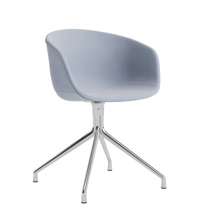 About A Chair AAC 21, Linara 400 - light blue, Polished aluminium