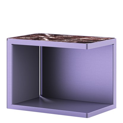 Ambito Coffee Table, Blackberry, Levanto red marble