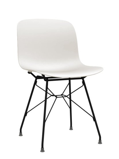 Troy, White, Black lacquered