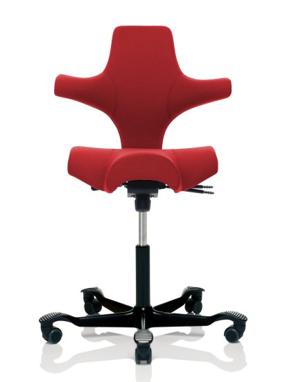 Capisco 8106, Xtreme red, Black