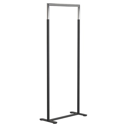 Bukto Coat Rack, Matt black / polished stainless steel, 60 cm