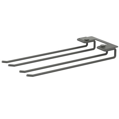 String System Hanger Rack, W 13,5 x H 3 x D 30 cm, Dark grey