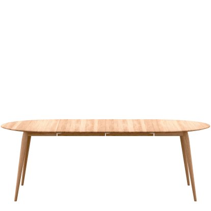 PLAYdinner Round Table, Oiled oak, L 120-220 cm, Oiled oak