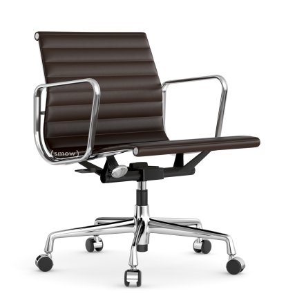 Aluminium Group EA 117, Chrome-plated, Leather (Standard), Marron