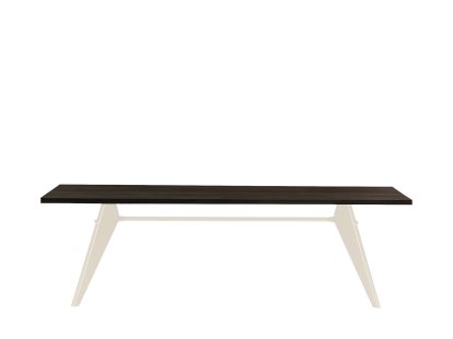 EM Table, 240 x 90 cm, Black oak veneer, protective varnish, Ecru