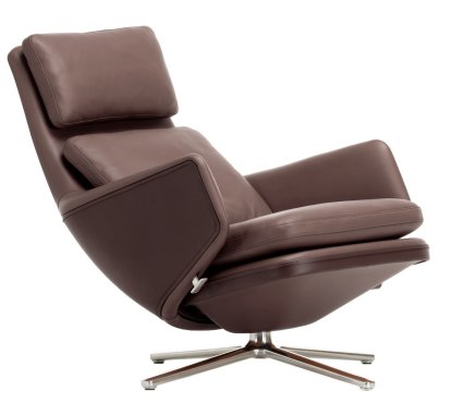 Grand Relax, Without Ottoman, Leather Premium F, chestnut, Polished, 41,5 cm