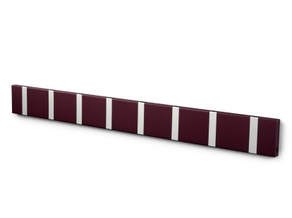 Knax, 8 hooks, Aluminium, MDF purple lacquered