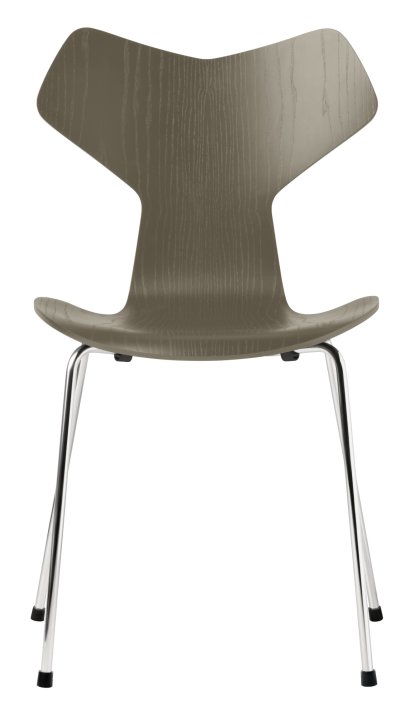 Details Fritz Hansen Grand Prix 3130 New Colours Grand Prix 3130 New Colours, Coloured ash, Olive green, Chrome