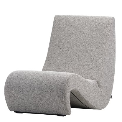 Amoebe Lounge Chair, Fabric Cento, salt'n pepper