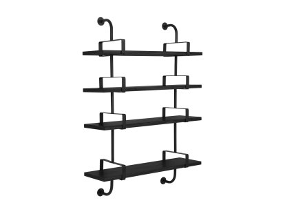 Démon Shelf, W 95 x H 140, Black stained ash